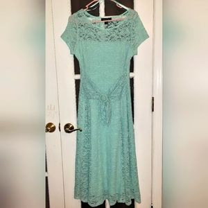 Perceptions NY mint lace dress
